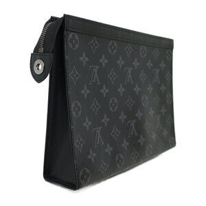 Louis Vuitton Black Eclipse Shoulder Pochette Bag Voyage Monogram